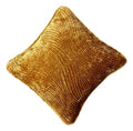 Tache Velvet Dreams Melted Gold Plush Waves Cushion Covers / Euro Sham (JHW-852Y)-0