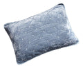Tache Velvet Dreams Light Blue Plush Diamond Tufted Pillow Sham (JHW-853LB)-0
