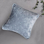 Tache Velvet Dreams Light Blue Plush Diamond Tufted Cushion Covers / Euro Sham (JHW-853LB)-3
