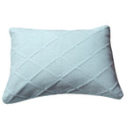Tache Cotton Seafoam Blue Soothing Pastel Diamond Pillow Sham (JHW-856)-0