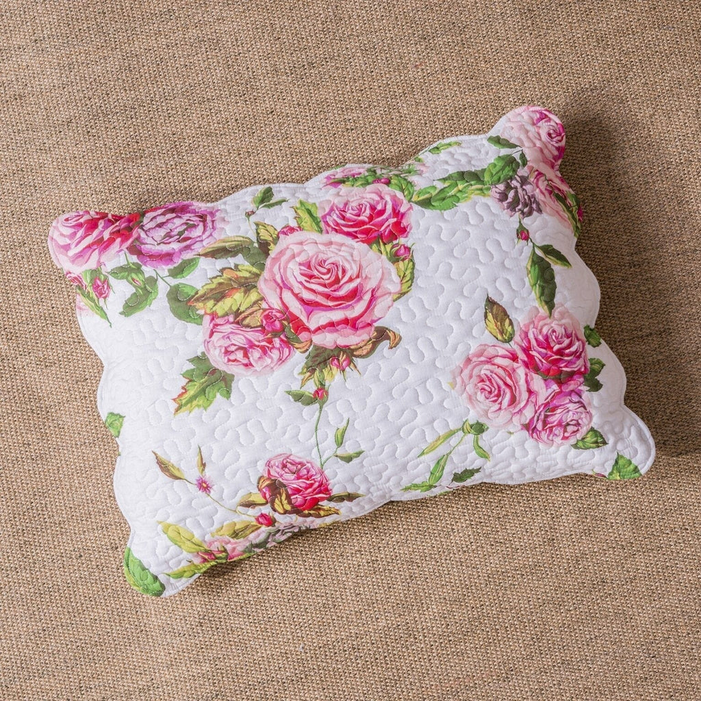DaDa Bedding Romantic Roses Floral Bed in a Bag Set - Pink Cottage Bedding-4