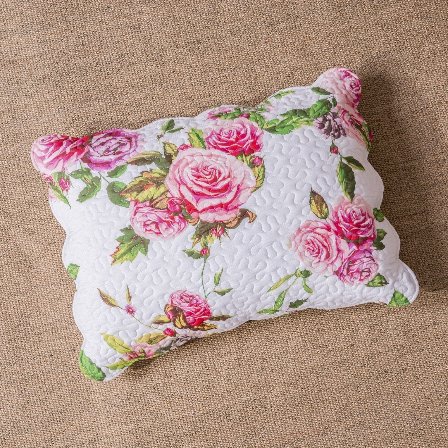 DaDa Bedding Romantic Roses Floral Bed in a Bag Set - Pink Cottage Bedding-4