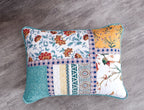 Tache Cotton Patchwork Blue Yellow Old World Hummingbirds Garden Pillow Sham (JHW-936)-1