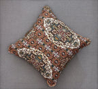 DaDa Bedding Rustic Earthy Cross Motif Folk Style Scalloped Euro Pillow Sham Cover, 26" x 26" (JHW944)-1