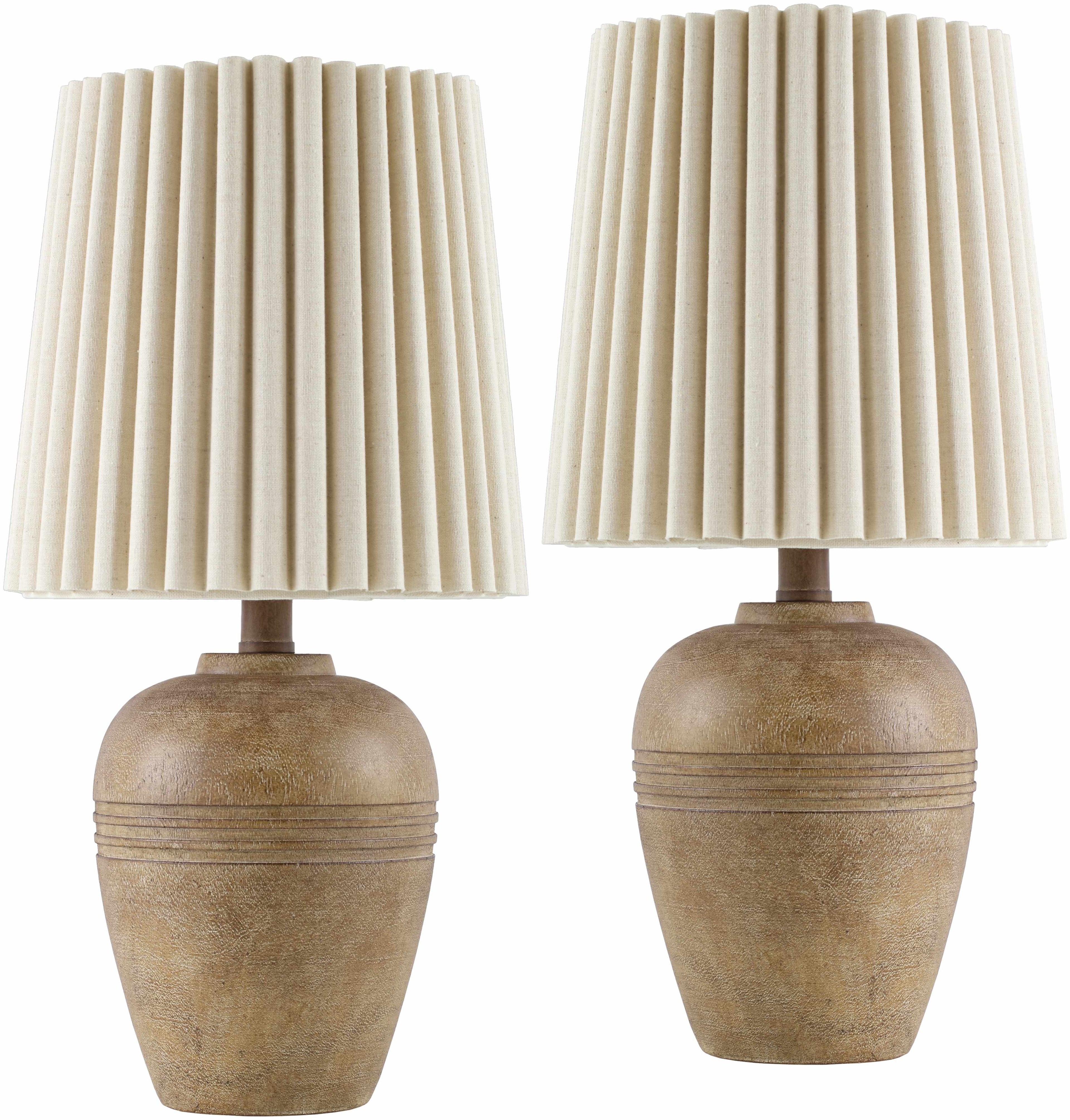 Jaltomate Wheat Ribbed Table Lamp-0