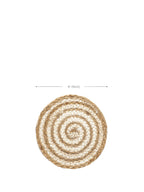 Kata Spiral Coaster Trivet - Natural (Set of 4)-4
