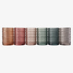 Beaded Highball Drinking Glasses | Set of 6