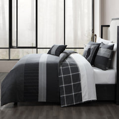 Bebejan Kyle Black 5 Piece Reversible Comforter Set