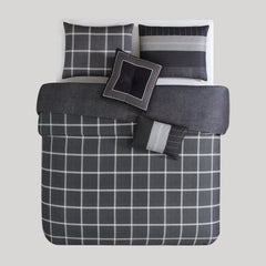 Bebejan Kyle Black 5 Piece Reversible Comforter Set