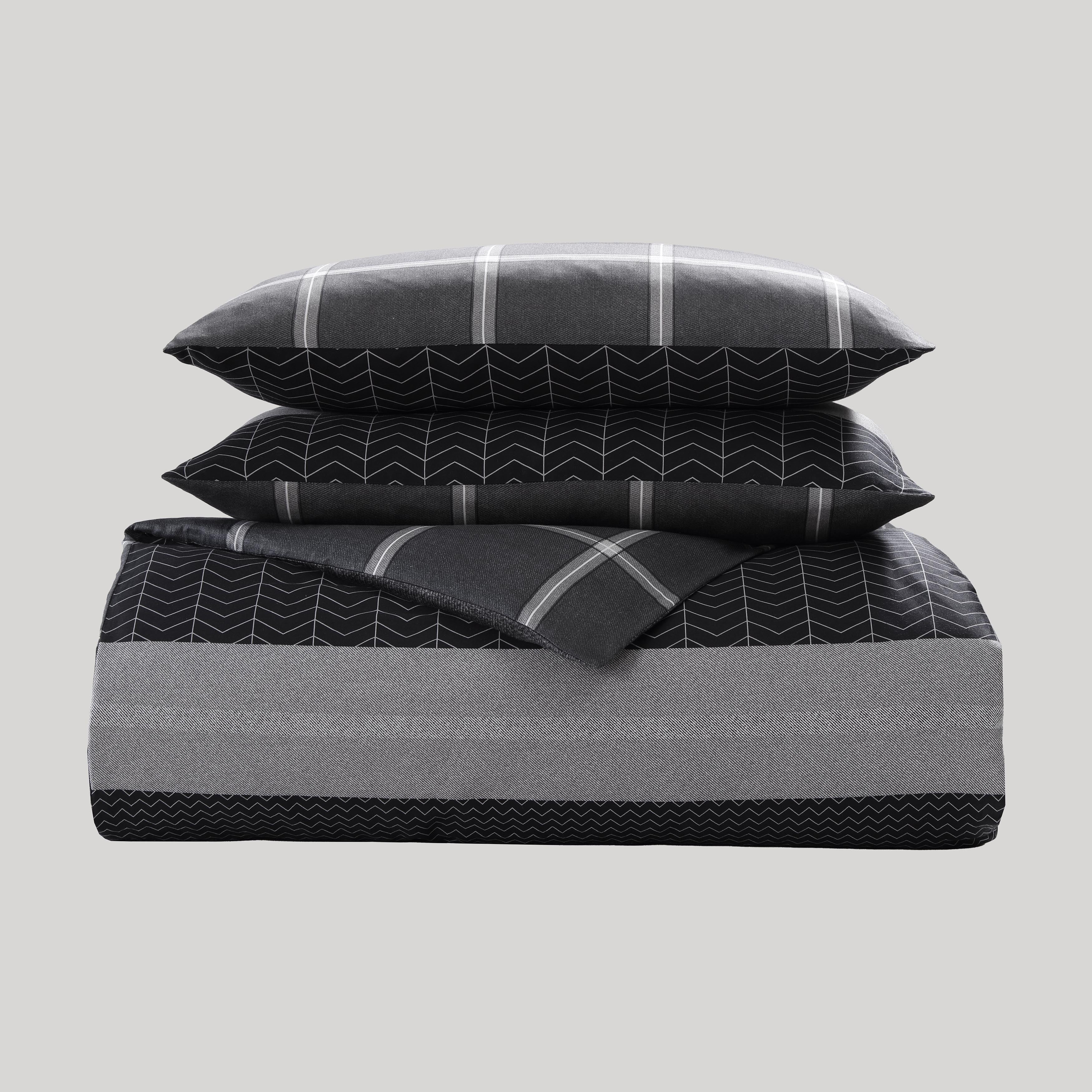Bebejan Kyle Black 5 Piece Reversible Comforter Set