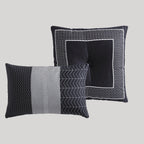 Bebejan Kyle Black 5 Piece Reversible Comforter Set