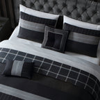 Bebejan Kyle Black 5 Piece Reversible Comforter Set