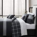 Bebejan Kyle Black 5 Piece Reversible Comforter Set