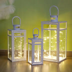 Set of 3 Metal Candle Lantern-12/15/19"-1