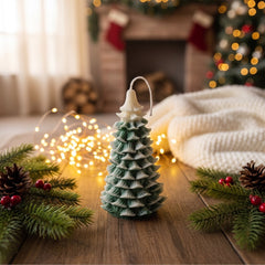Handmade Christmas Tree Candles