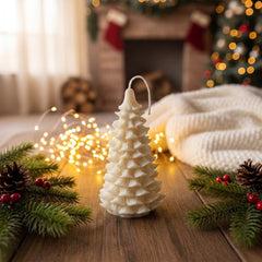 Handmade Christmas Tree Candles