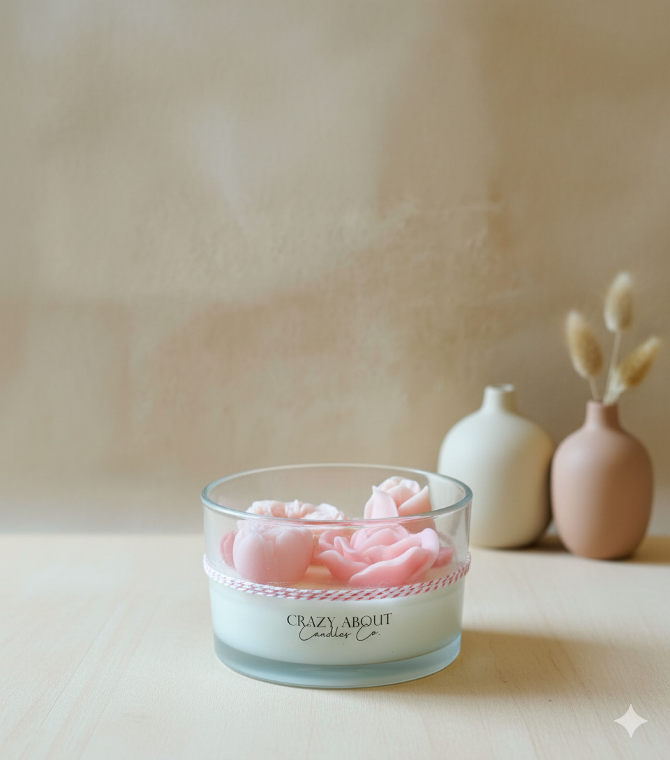 Large Rose Container Candle | Romance Captured-2