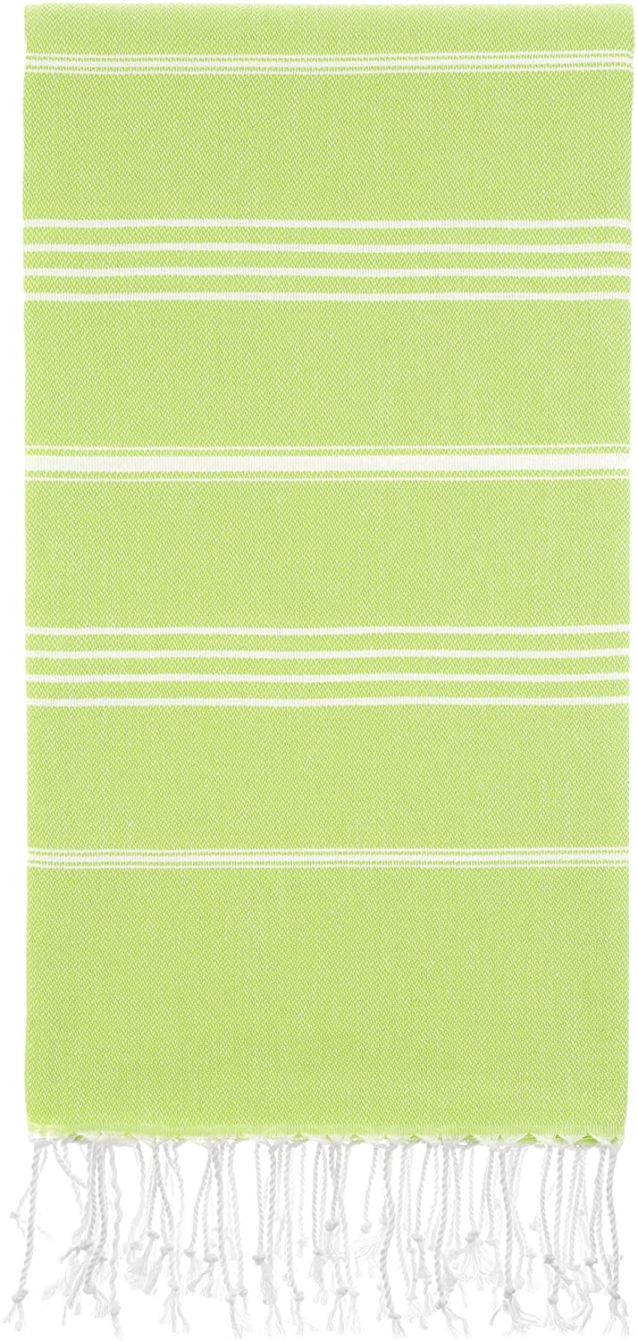 Monaco Turkish Cotton Hand Towel – Lightweight Quick Dry Bathroom, Kitchen & Travel Towel, Luxury Organic Turkish Towel