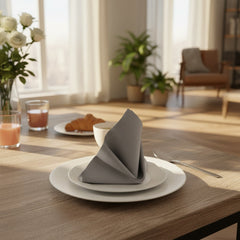 (12 Pack) 100% Spun MJS Polyester 1 PLY Table Napkins