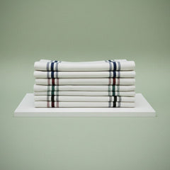 (12 Pack) 100% Spun MJS Polyester 2 PLY Table Cloth Napkins