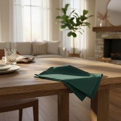 (12 Pack) 100% Spun MJS Polyester 2 PLY Table Cloth Napkins