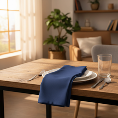 (12 Pack) 100% Spun MJS Polyester 1 PLY Table Napkins