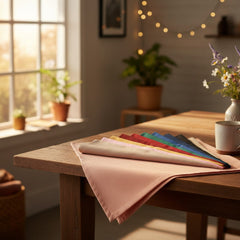 (12 Pack) 100% Spun MJS Polyester 2 PLY Table Cloth Napkins