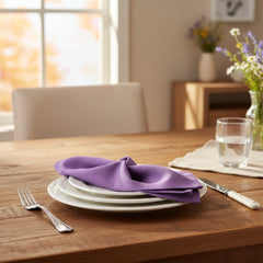 (12 Pack) 100% Spun MJS Polyester 2 PLY Table Cloth Napkins