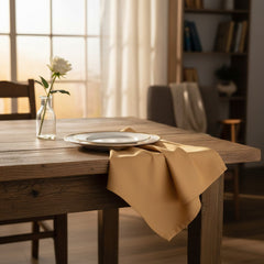 (12 Pack) 100% Spun MJS Polyester 2 PLY Table Cloth Napkins