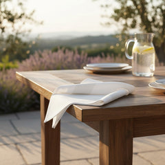 (12 Pack) 100% Spun MJS Polyester 2 PLY Table Cloth Napkins