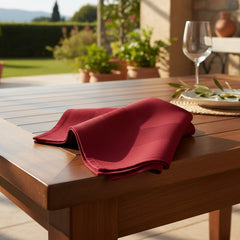 (12 Pack) 100% Spun MJS Polyester 2 PLY Table Cloth Napkins