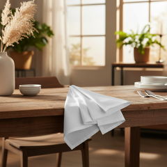 (12 Pack) 100% Spun MJS Polyester 1 PLY Table Napkins