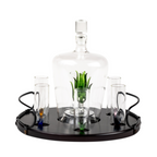 Tequila Decanter Tequila Glasses Set with Agave Decanter and 6 Agave Shot Glass-4