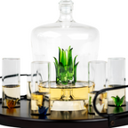 Tequila Decanter Tequila Glasses Set with Agave Decanter and 6 Agave Shot Glass-3