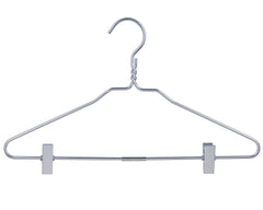 Silver Aluminum Hanger With Clips (5 Pack)-1