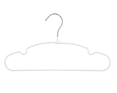 Carton of Kids White Metal Hangers with PVC Coded Anti-Slip (Carton is 40 Sets of 10 Pcs)-1
