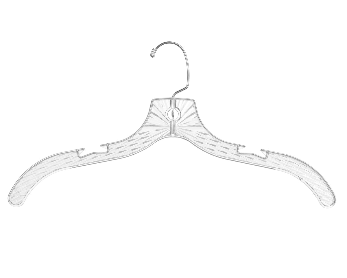Crystal Plastic Hangers (Carton Includes 24 Sets of 4 Pcs)-3