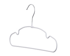 Carton of Kids White Metal Hangers with PVC Coded Anti-Slip (Carton is 40 Sets of 10 Pcs)-2