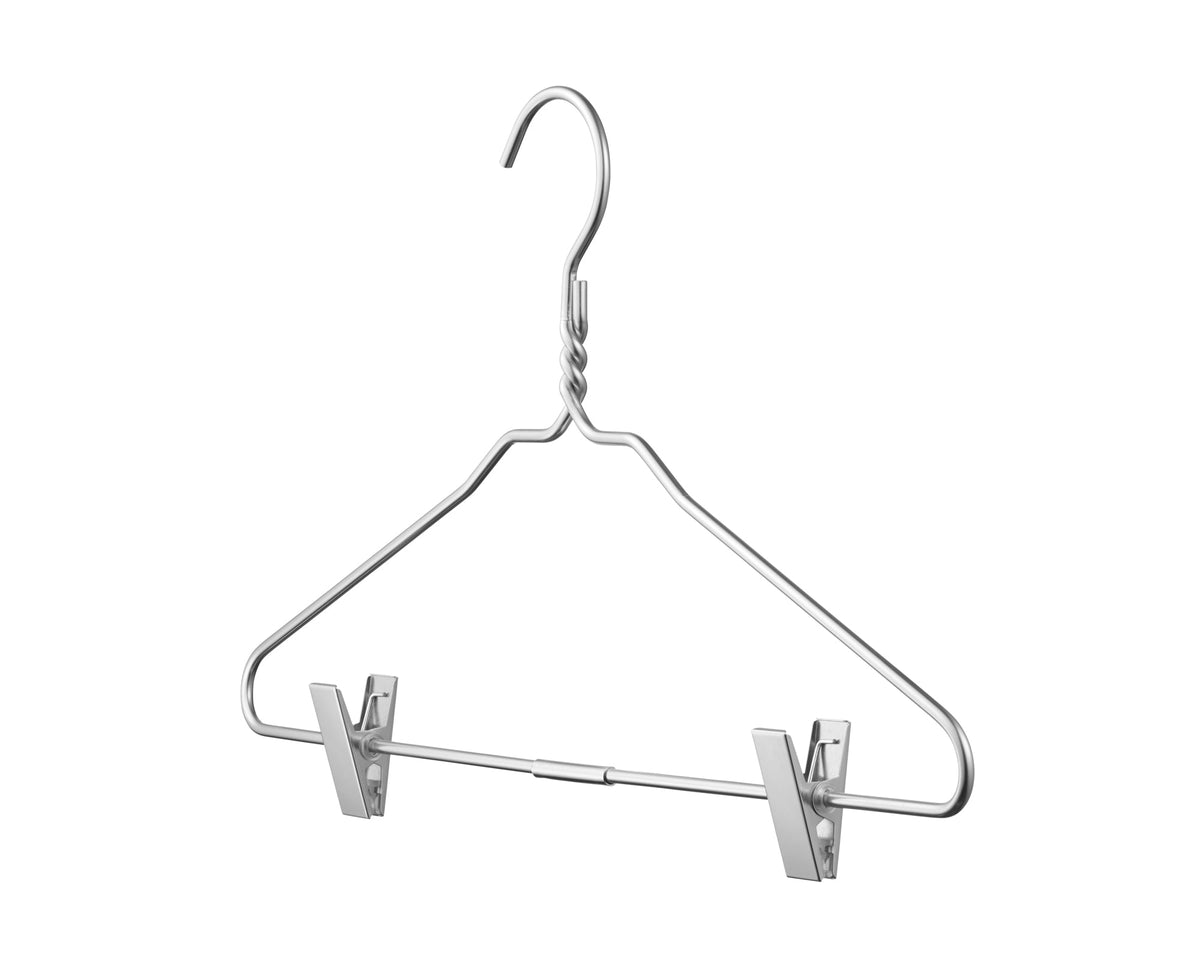 Silver Aluminum Hanger With Clips (5 Pack)-2