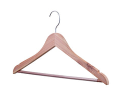 Carton of Cedar Wooden Suit Hanger (Carton Includes 24 Sets of 4 Pcs)