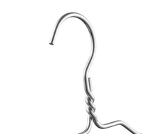 Silver Aluminum Hanger (5 Pack)