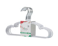 Carton of Kids White Metal Hangers with PVC Coded Anti-Slip (Carton is 40 Sets of 10 Pcs)-0
