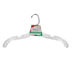 Crystal Plastic Hangers (Carton Includes 24 Sets of 4 Pcs)-1