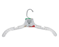 Crystal Plastic Hangers (Carton Includes 24 Sets of 4 Pcs)-2