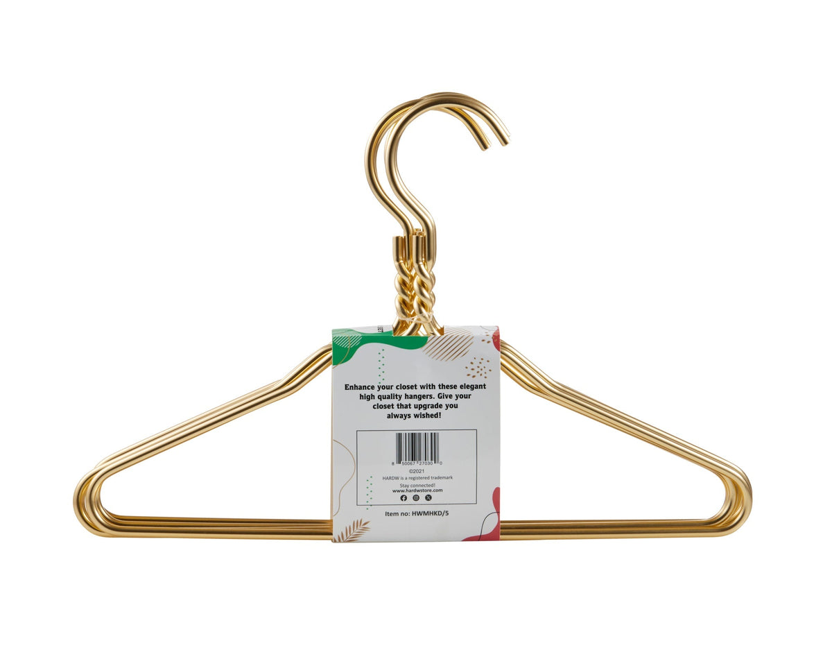 Carton of Kids Gold Aluminum Hanger (Carton of 30 Sets of 5 pcs)-2