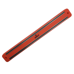 Kitchen Knife Set Kit | Red Magnetic Rack & Portable Sharpener