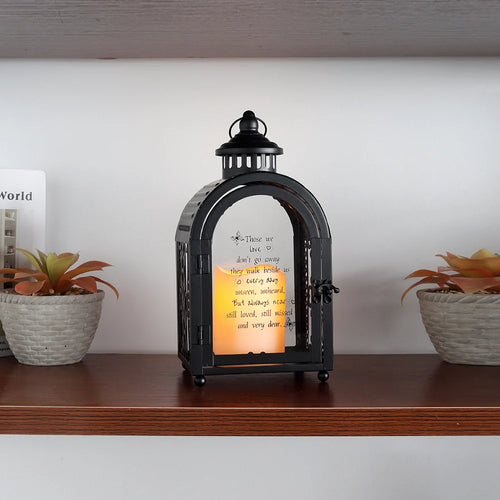 11'' High Memorial Lantern(Black)-1