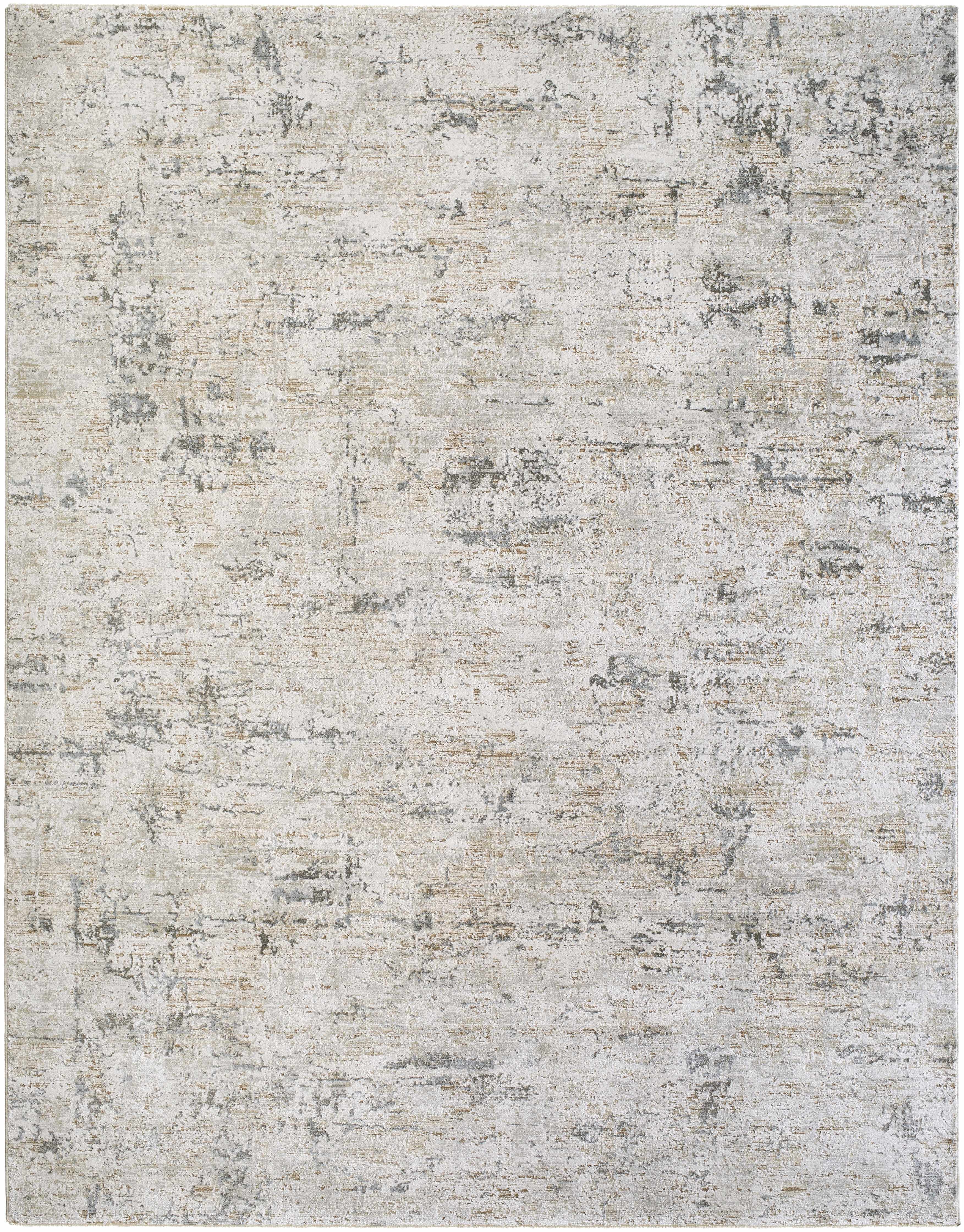 Full sized textured Meral Thick Luxe Boutique Rug with a neutral color palette