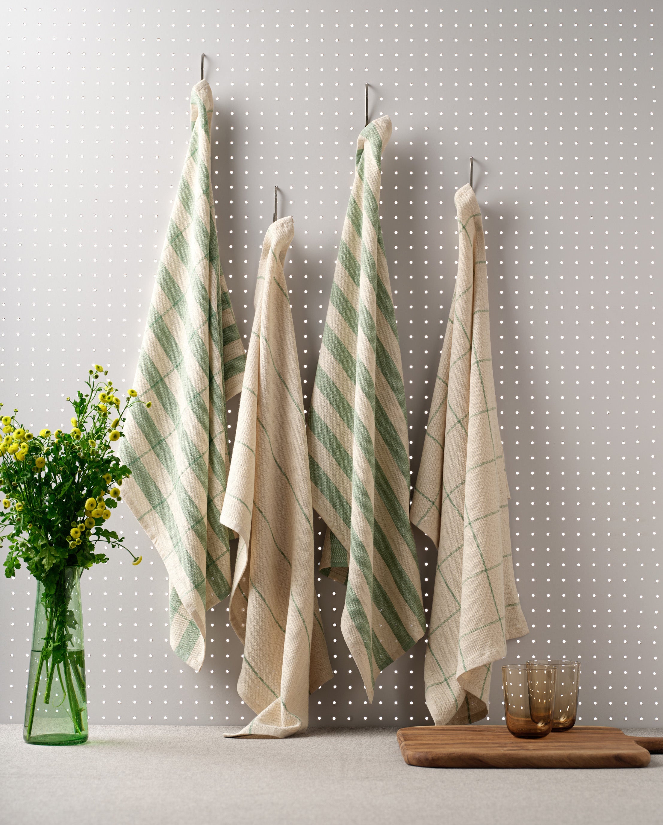 Cotton Kitchen Towels, Set of 4-7