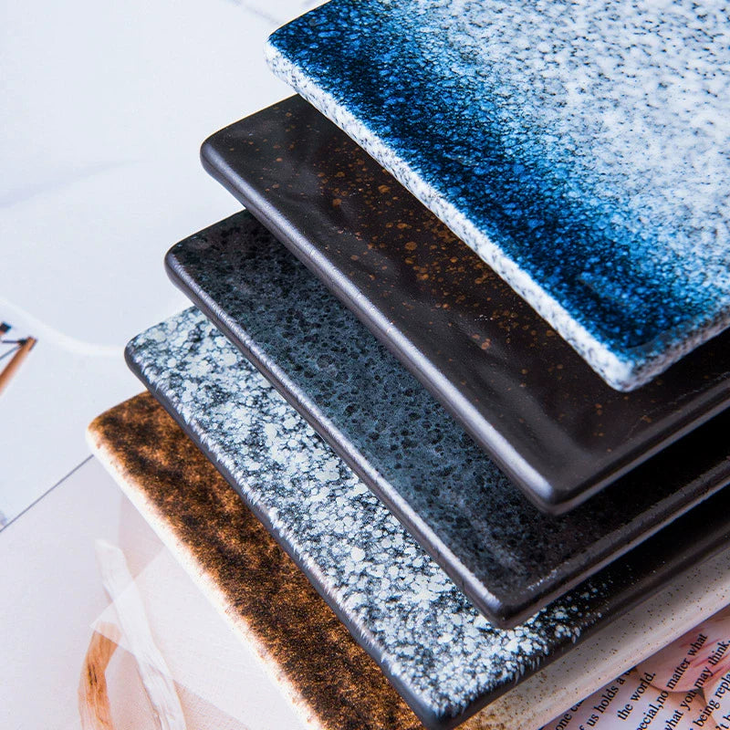 Modern Rectangular Sushi Plate｜High-Fired Ceramic Sushi Serving Plate-3